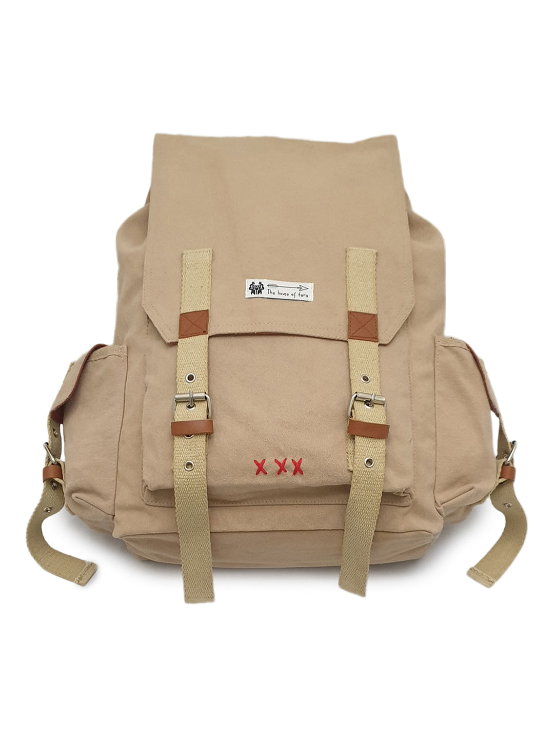 Canvas Backpack for Men and Women 23L | Casual Cotton Bag With Inner Lining, 4 External & 3 Internal Pockets | Backpacks Suitable for College, Travel & Hiking