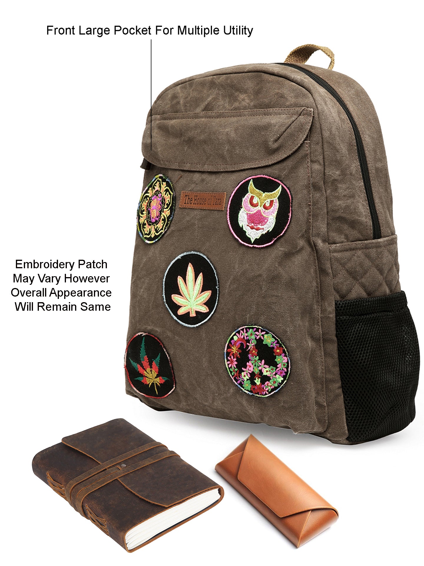 Canvas Laptop Backpack for Men & Women 16 Liters | Casual Bag with Waterproof Inner Lining & Laptop Compartment (fits up to 15.6 Inch) | Suitable for College & Travel