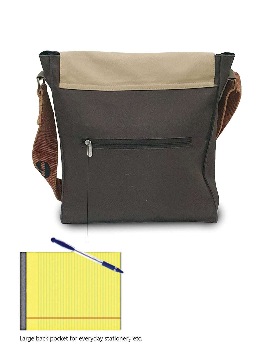 Sturdy Cotton Canvas Messenger Bags for Men and Women | With two Magnetic Snap Buttons Flap Closure, Adjustable Body Strap & Multiutility Lobster Hook