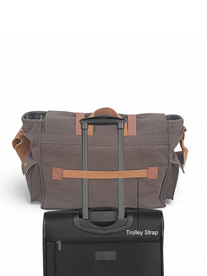 Canvas Messenger bags Large | Cotton Sling One Side Shoulder Bags for Men & Women with Adjustable Crossbody strap, Padded Partition & 4 External Pockets