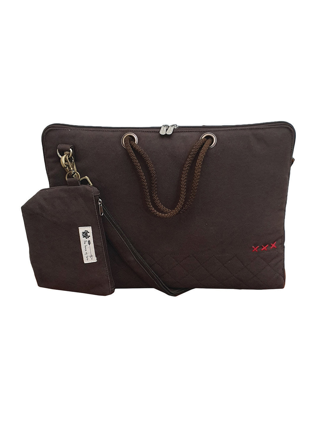 Unisex Messenger Bags | Laptop Messenger Bag made with Canvas | Fits upto 15.6 Inches Laptop/MacBook | Comes with Detachable Zip Pouch | Crossbody Sling Bag For Men Women