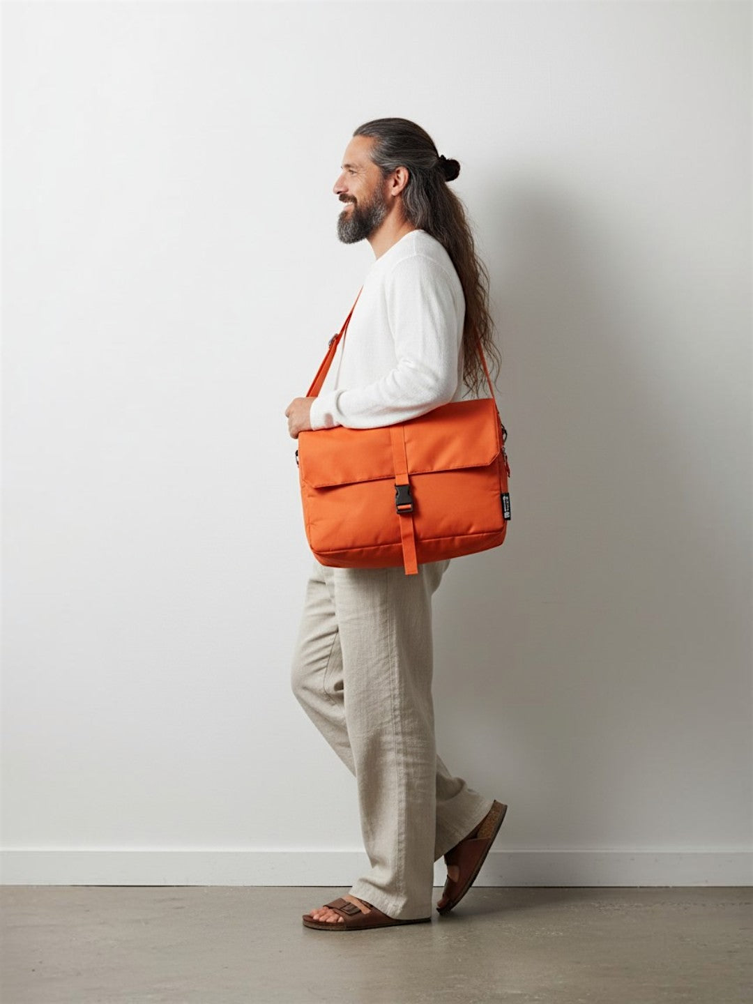 Waterproof Laptop Messenger Bag | With Trolley & Detachable Shoulder Strap | 2 Zip Compartments & Multiple internal pockets | Lightweight for Travel | Fits UpTo 15.6" Laptop