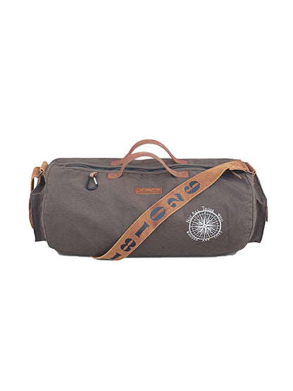 Canvas Travel Duffle Bag | 25 litres | Sports Duffel | Gym Bags | for Men and Women | Adjustable Broad Strap | Airline Carry-On Luggage | Quick Access Pockets |