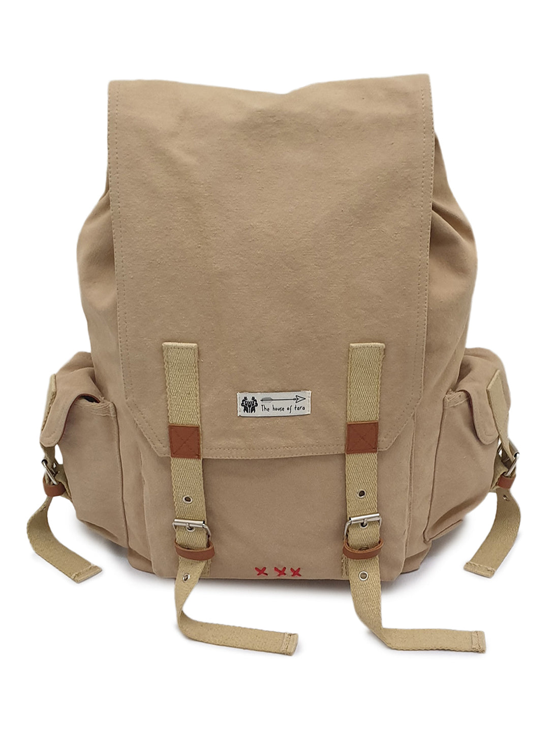 Canvas Backpack for Men and Women 23L | Casual Cotton Bag With  Inner Lining, 4 External & 3 Internal Pockets | Backpacks Suitable for College, Travel & Hiking