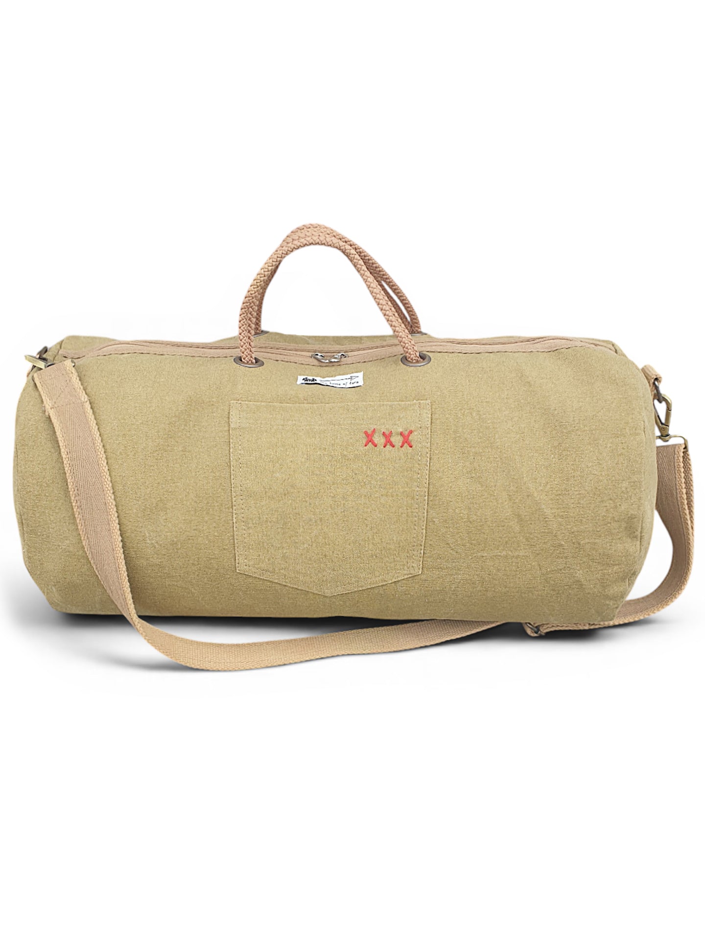 Canvas Travel Duffle Bag | 40 litres | Sports Duffel | Gym Bags | for Men and Women | Detachable Strap | Airline Carry-On Luggage | Quick Access Pockets |