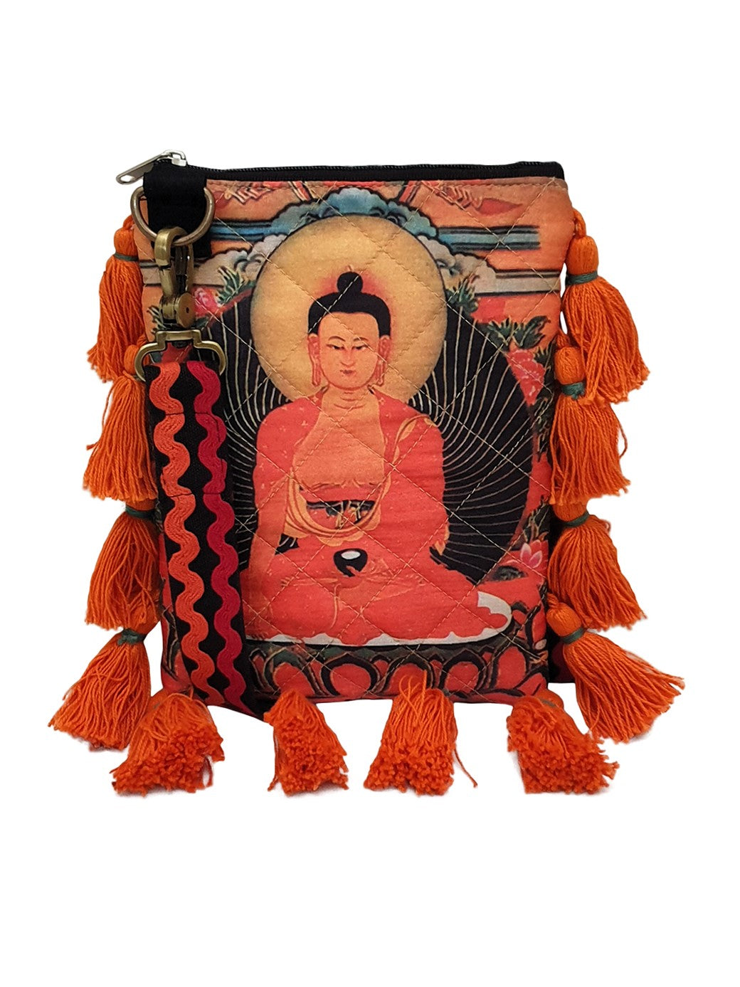 Poly Silk Sling Bag for Women | Cross Body Bag With Zipped Compartment, Removable Strap &  Inner Lining | Printed Shoulder Bags Suitable for College & Travel