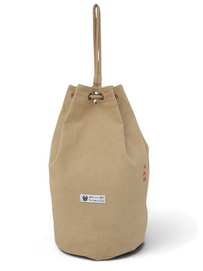 Distressed Canvas Backpack/Rucksack for Men & Women 20 Litres | Casual Cotton Bag with Spacious Compartment & Drawstring Strap | Stylish Bag suitable for College, Hiking & Everyday Essentials