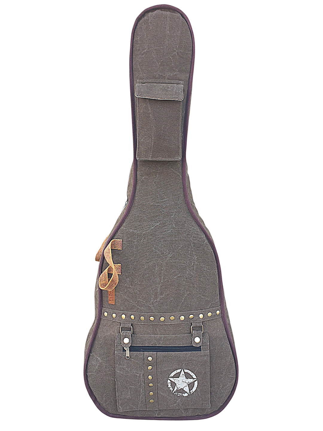 Cotton Canvas Fabric Acoustic Guitar Bag Cover for Men and Women | Modern Guitar Case | 100% Cotton Inner Lining | Adjustable Straps | Padded Protection | Zip Pocket |