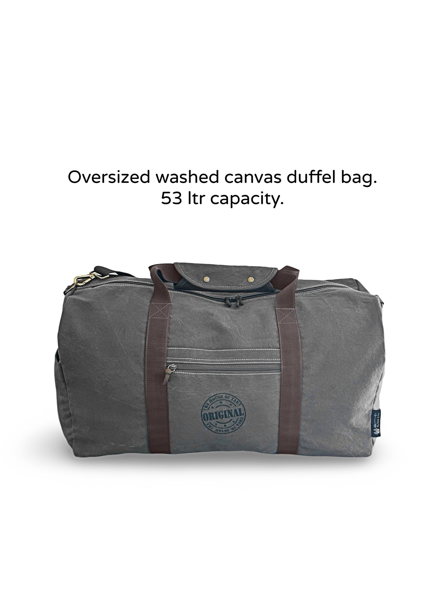 Canvas Travel Duffle Bag | 53 litres | Sports Duffel | Gym Bags | for Men and Women | 100% Cotton Lining | Detachable Broad Strap | Airline Carry-On Luggage | Oversize |