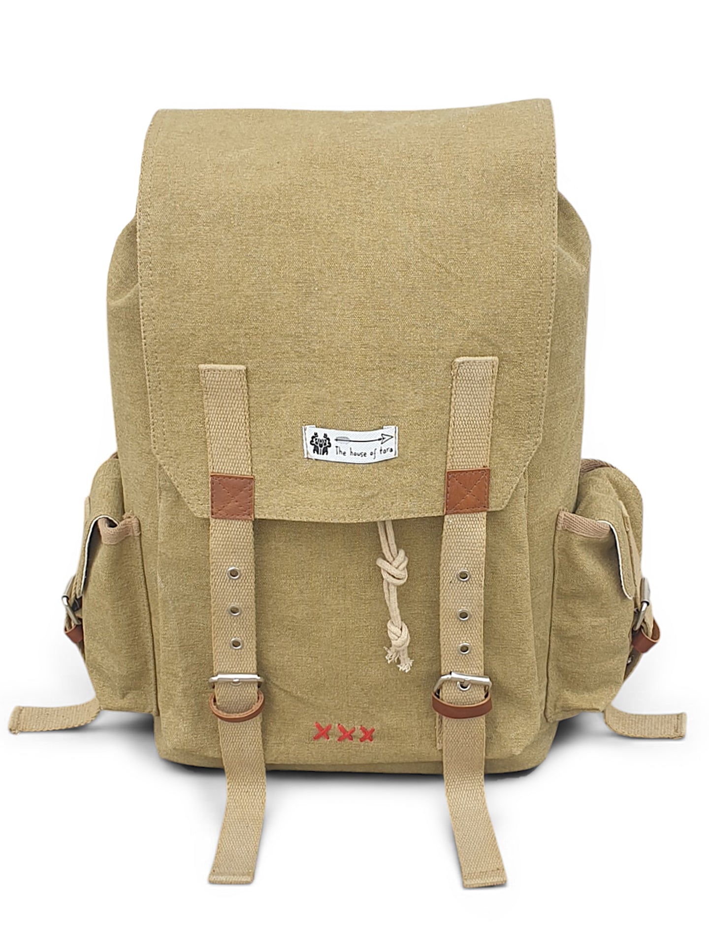 Canvas Backpack for Men and Women 23L | Casual Cotton Bag With  Inner Lining, 4 External & 3 Internal Pockets | Backpacks Suitable for College, Travel & Hiking