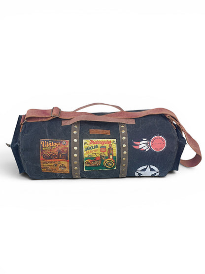 Canvas Travel Duffle Bag 25 litres | Sports Duffel | for Men and Women | Adjustable Broad Strap | Gym Bag | Airline Carry On Luggage | Quick Access Pockets |
