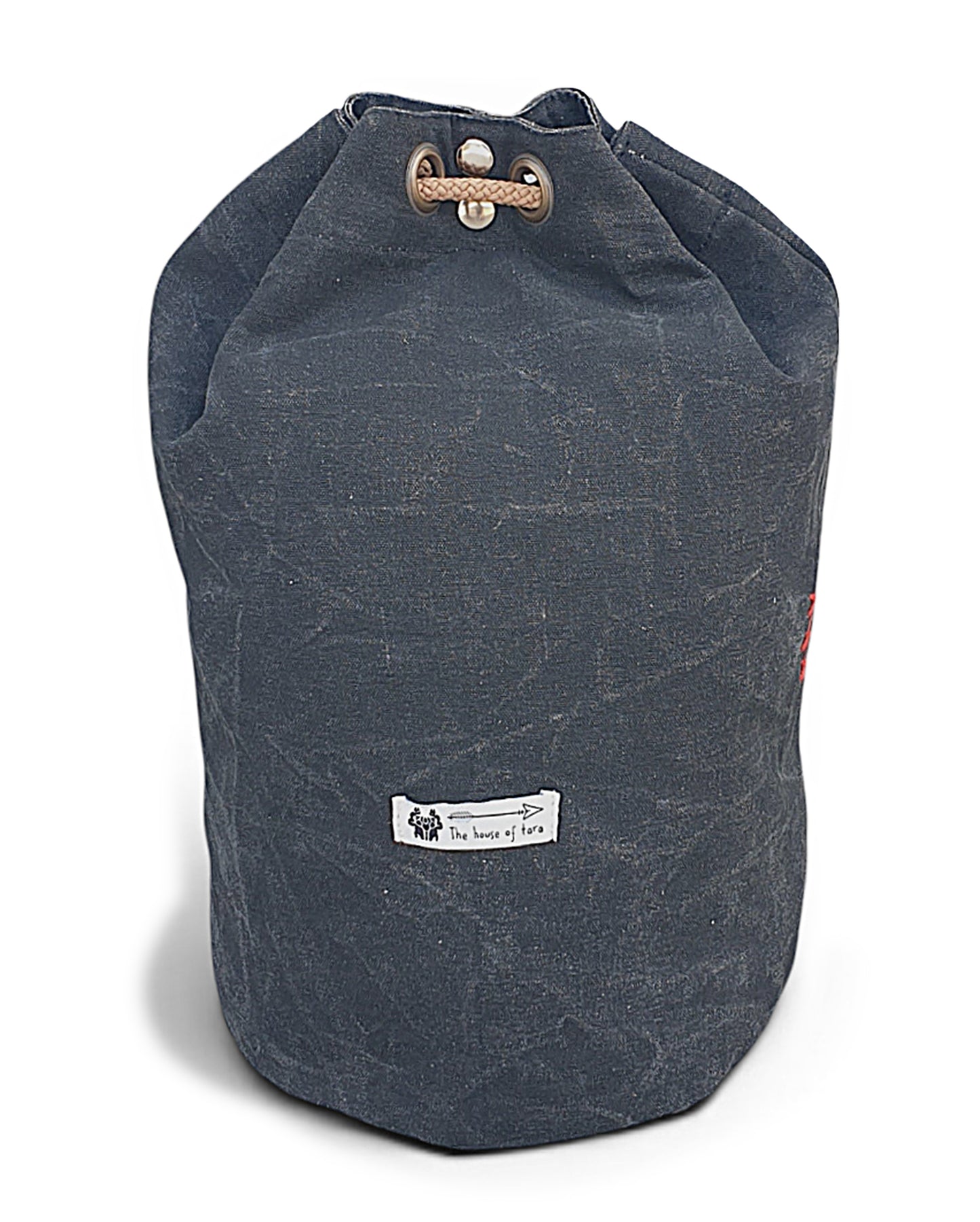 Distressed Canvas Backpack/Rucksack for Men & Women 20 Litres | Casual Cotton Bag with Spacious Compartment & Drawstring Strap | Stylish Bag suitable for College, Hiking & Everyday Essentials