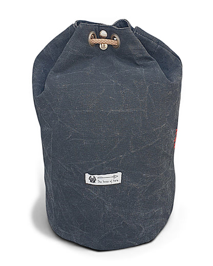 Distressed Canvas Backpack/Rucksack for Men & Women 20 Litres | Casual Cotton Bag with Spacious Compartment & Drawstring Strap | Stylish Bag suitable for College, Hiking & Everyday Essentials