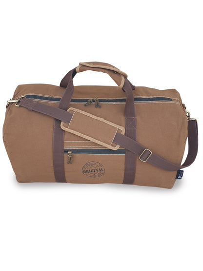 Canvas Travel Duffle Bag | 53 litres | Sports Duffel | Gym Bags | for Men and Women | 100% Cotton Lining | Detachable Broad Strap | Airline Carry-On Luggage | Oversize |