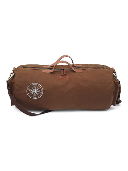 Canvas Travel Duffle Bag 25 litres | Sports Duffel | for Men and Women | Adjustable Removable Strap | Gym Bag | Luggage Garment Bag | Quick Access Pockets |