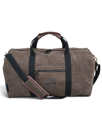 The House of Tara Distressed Finish Heavy Cotton Canvas Oversize Duffle Bag | 53 litres | Sports Duffel | Travel Bags | For Men and Women | Detachable Broad Strap | Airline Carry-On Luggage