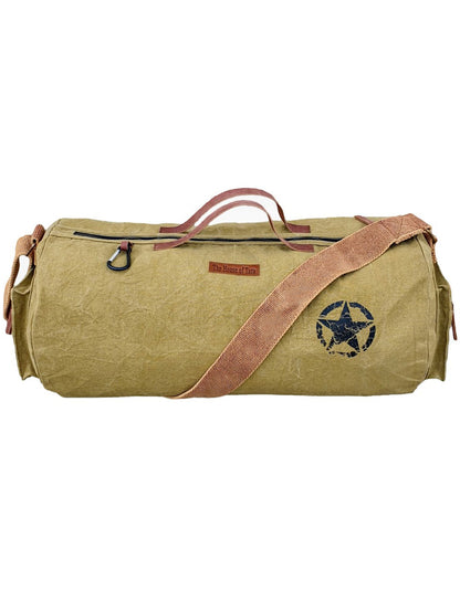 Canvas Travel Duffle Bag | 25 litres | Sports Duffel | Gym Bags | for Men and Women | Adjustable Broad Strap | Airline Carry-On Luggage | Quick Access Pockets |