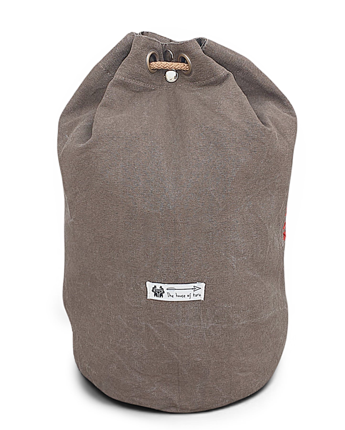 Distressed Canvas Backpack/Rucksack for Men & Women 20 Litres | Casual Cotton Bag with Spacious Compartment & Drawstring Strap | Stylish Bag suitable for College, Hiking & Everyday Essentials