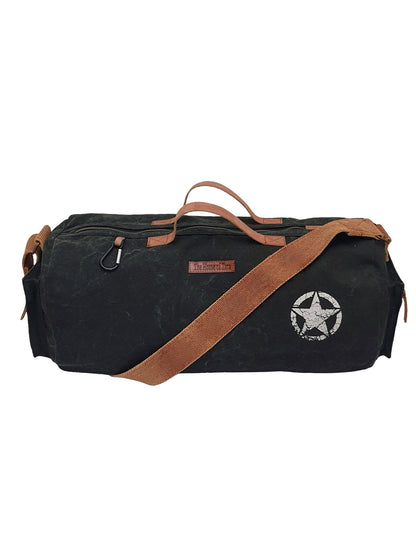 Canvas Travel Duffle Bag | 25 litres | Sports Duffel | Gym Bags | for Men and Women | Adjustable Broad Strap | Airline Carry-On Luggage | Quick Access Pockets |