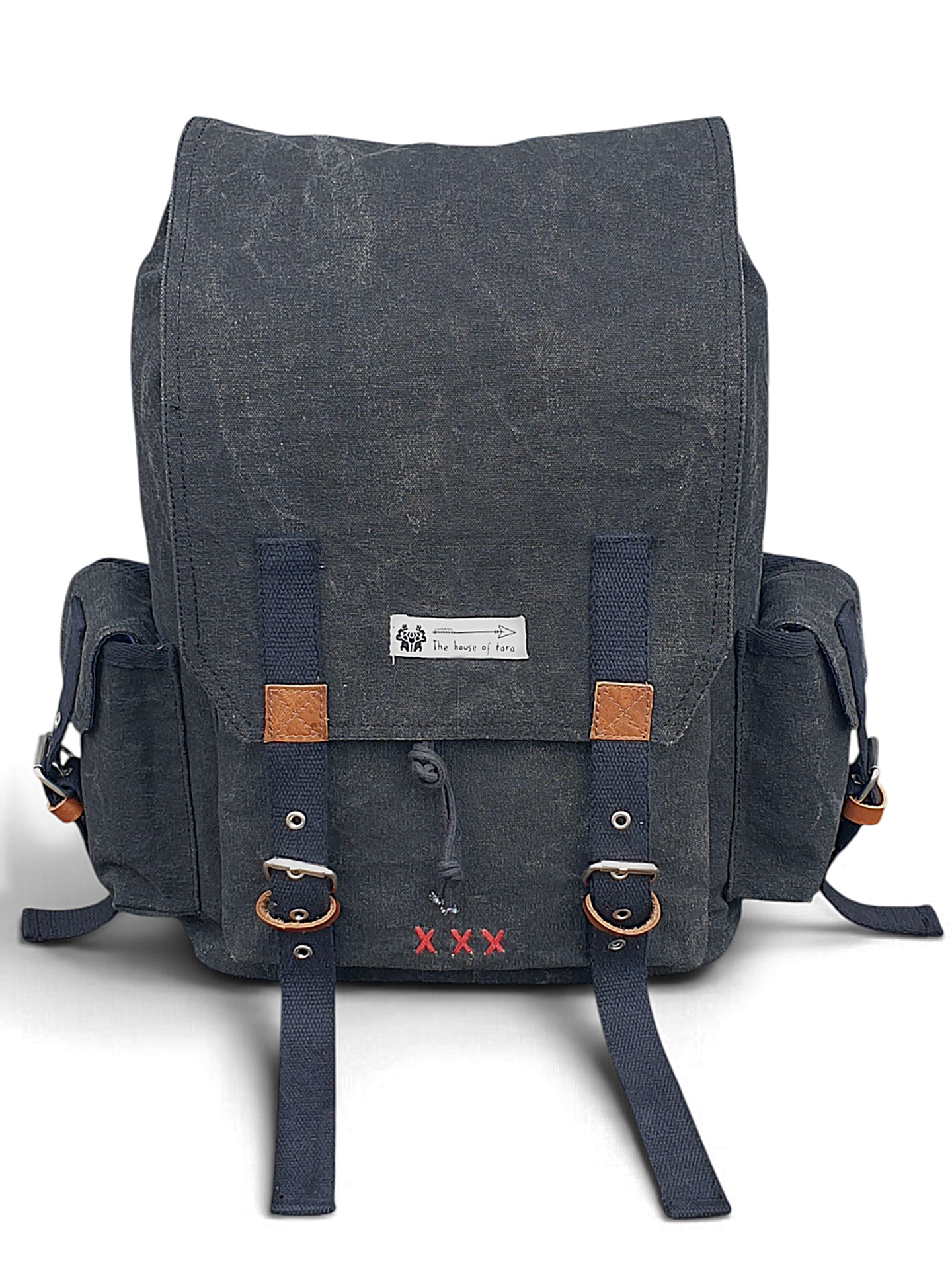 Canvas Backpack for Men and Women 23L | Casual Cotton Bag With  Inner Lining, 4 External & 3 Internal Pockets | Backpacks Suitable for College, Travel & Hiking