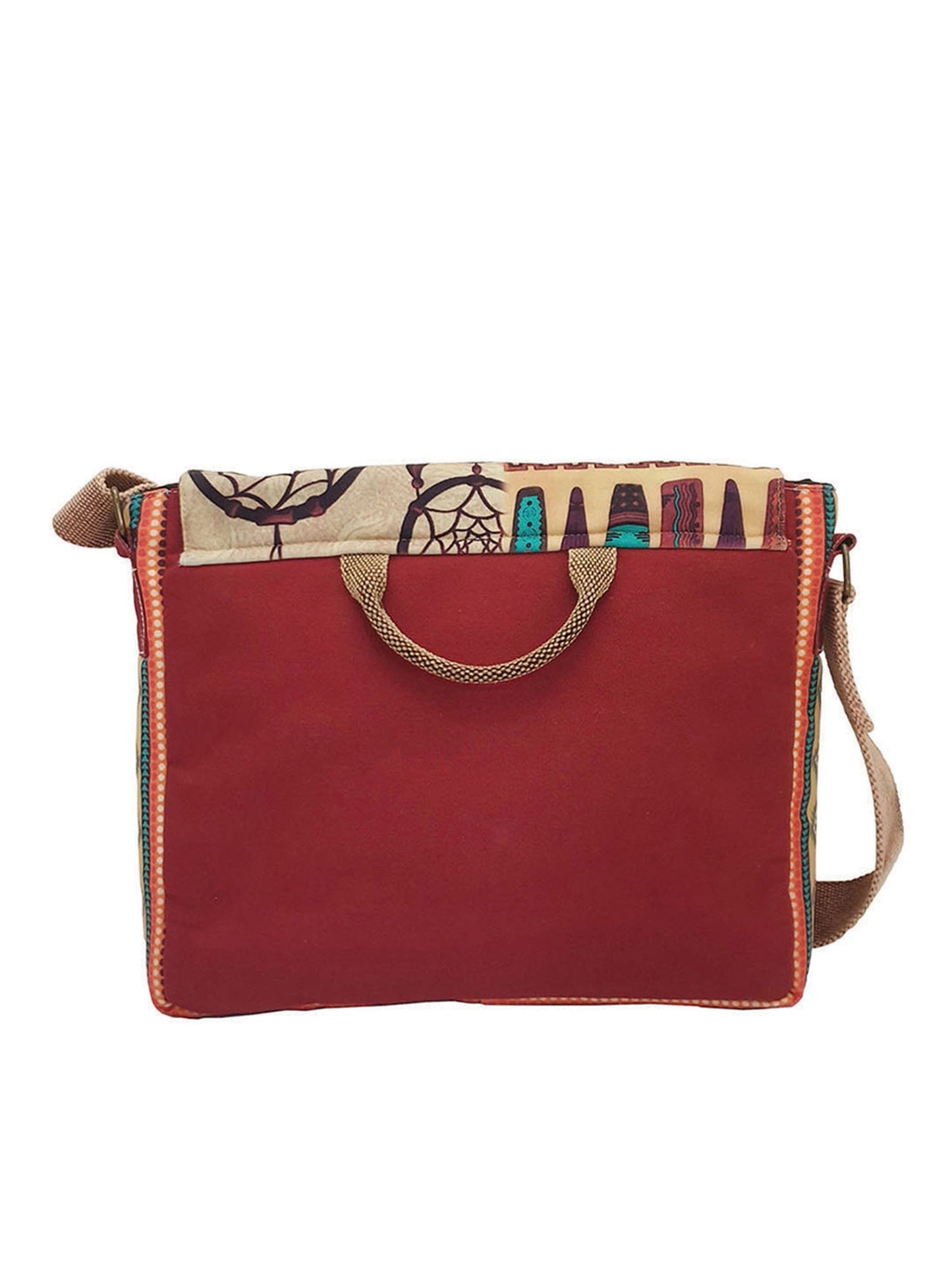 Messenger Bags for Women | Teal Laptop Messenger Bag made with Canvas | Fits up to 15.6 Inches Laptop/MacBook | Ladies Crossbody Sling Bag Comes with 2 External Pockets
