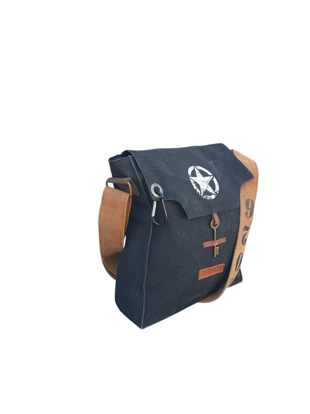 Sturdy Cotton Canvas Messenger Bags for Men and Women | With two Magnetic Snap Buttons Flap Closure, Adjustable Body Strap & Multiutility Lobster Hook