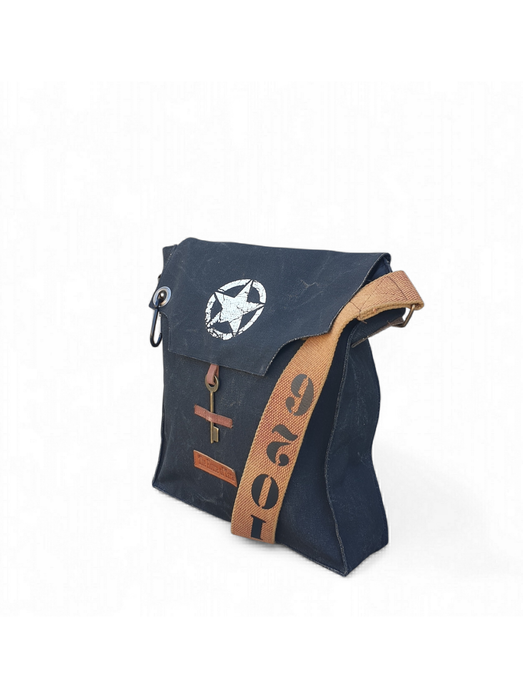 Sturdy Cotton Canvas Messenger Bags for Men and Women | With two Magnetic Snap Buttons Flap Closure, Adjustable Body Strap & Multiutility Lobster Hook