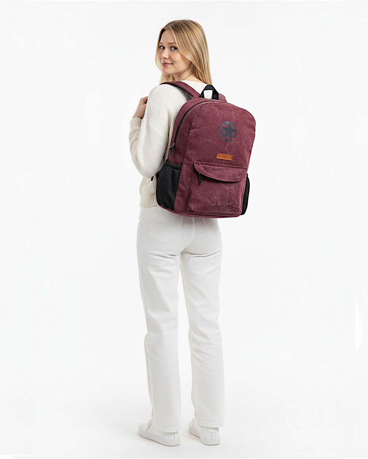 Canvas Laptop Backpack for Men & Women 18 Liters | Casual Bag with Polyester Lining & Laptop Compartment (fits up to 15.6 Inch) | Suitable for College & Travel