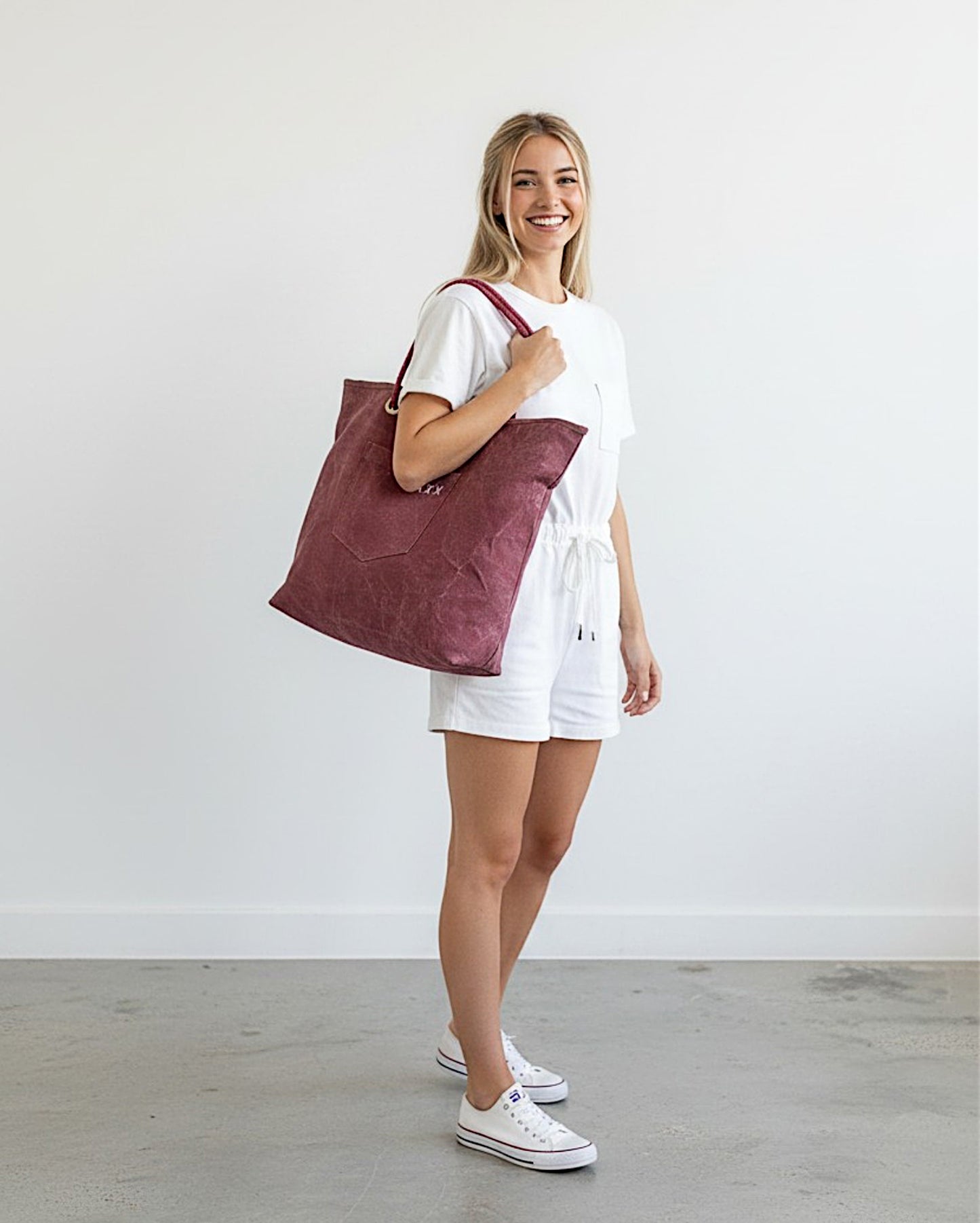 Cotton Canvas Oversized Tote Bag with Zip Pouch | YKK Zipper Closure | Padded Pocket for Tablet & Sunglasses/Phone | Bottle Holder | Strong Nylon Handles | Women