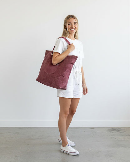 Cotton Canvas Oversized Tote Bag with Zip Pouch | YKK Zipper Closure | Padded Pocket for Tablet & Sunglasses/Phone | Bottle Holder | Strong Nylon Handles | Women