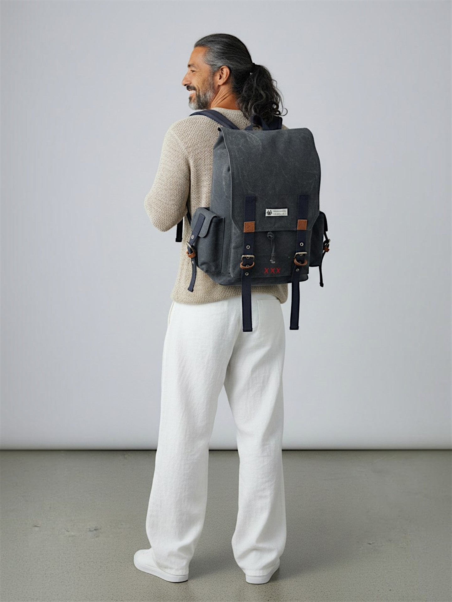 Canvas Backpack for Men and Women 23L | Casual Cotton Bag With  Inner Lining, 4 External & 3 Internal Pockets | Backpacks Suitable for College, Travel & Hiking