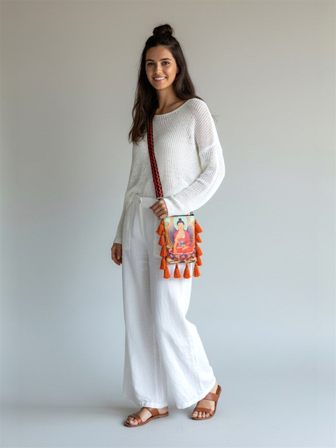 Poly Silk Sling Bag for Women | Cross Body Bag With Zipped Compartment, Removable Strap &  Inner Lining | Printed Shoulder Bags Suitable for College & Travel