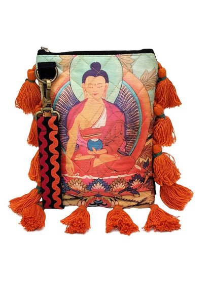 Poly Silk Sling Bag for Women | Cross Body Bag With Zipped Compartment, Removable Strap &  Inner Lining | Printed Shoulder Bags Suitable for College & Travel