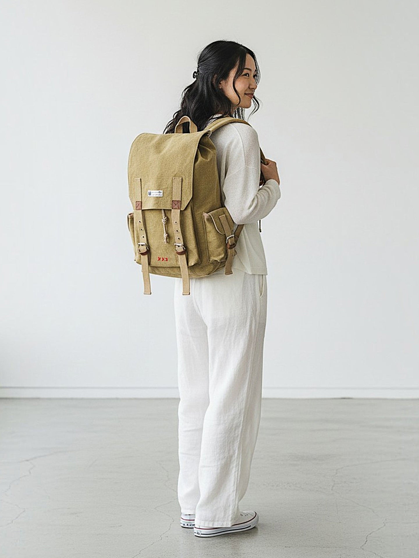 Canvas Backpack for Men and Women 23L | Casual Cotton Bag With  Inner Lining, 4 External & 3 Internal Pockets | Backpacks Suitable for College, Travel & Hiking