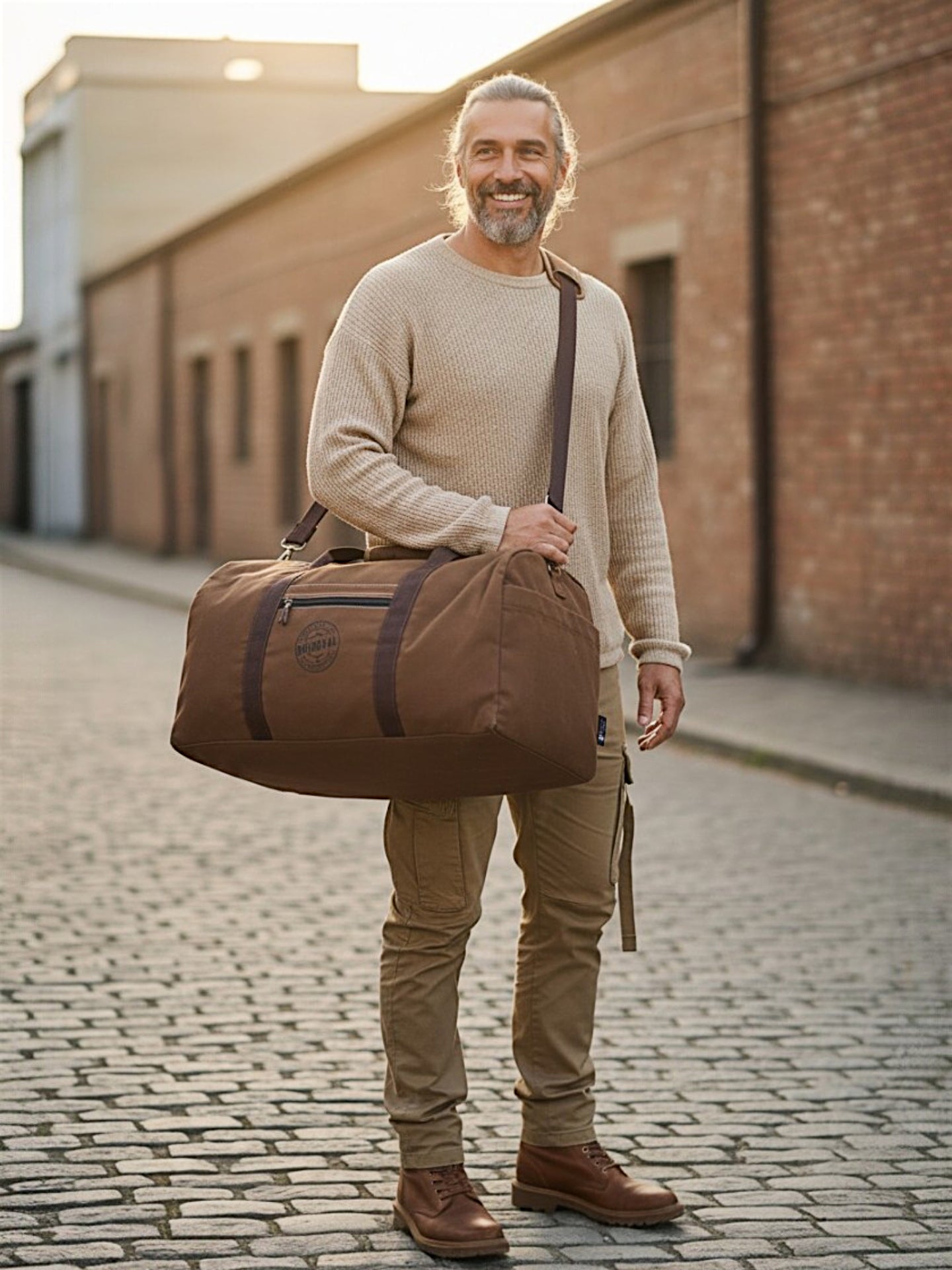 Canvas Travel Duffle Bag | 53 litres | Sports Duffel | Gym Bags | for Men and Women | 100% Cotton Lining | Detachable Broad Strap | Airline Carry-On Luggage | Oversize |