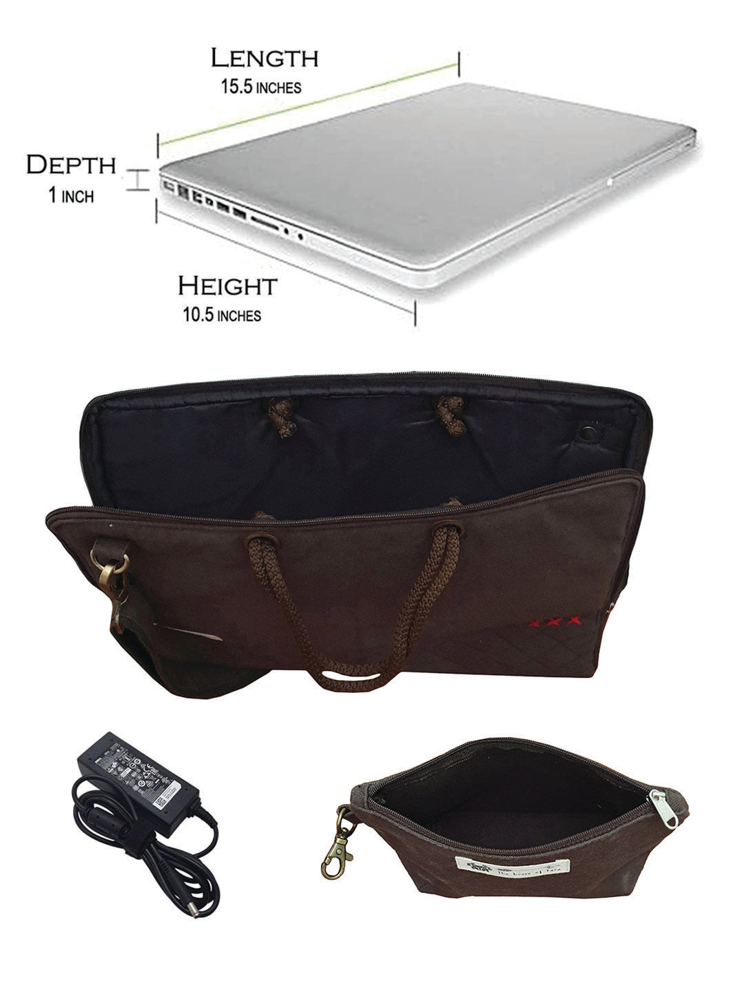 Unisex Messenger Bags | Laptop Messenger Bag made with Canvas | Fits upto 15.6 Inches Laptop/MacBook | Comes with Detachable Zip Pouch | Crossbody Sling Bag For Men Women