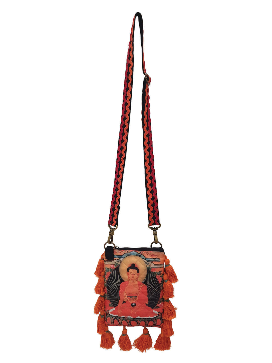 Poly Silk Sling Bag for Women | Cross Body Bag With Zipped Compartment, Removable Strap &  Inner Lining | Printed Shoulder Bags Suitable for College & Travel