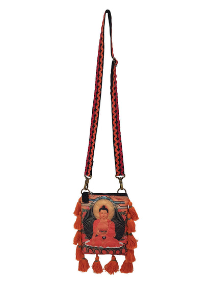 Poly Silk Sling Bag for Women | Cross Body Bag With Zipped Compartment, Removable Strap &  Inner Lining | Printed Shoulder Bags Suitable for College & Travel