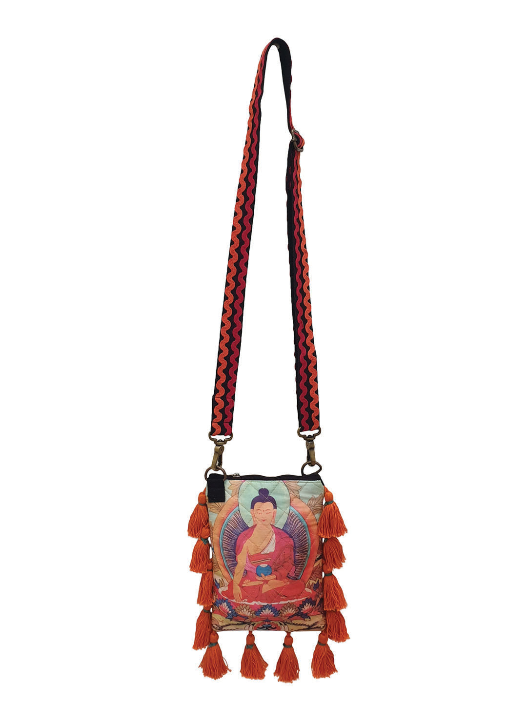 Poly Silk Sling Bag for Women | Cross Body Bag With Zipped Compartment, Removable Strap &  Inner Lining | Printed Shoulder Bags Suitable for College & Travel