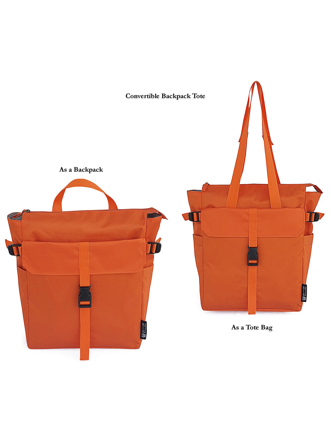 Backpack convertible Tote for Men & Women | 16 Litres | Stylish 2 in 1 Convertible Bag |For Office, College, Travel & Hiking | 15.6 inch Laptop Compatible