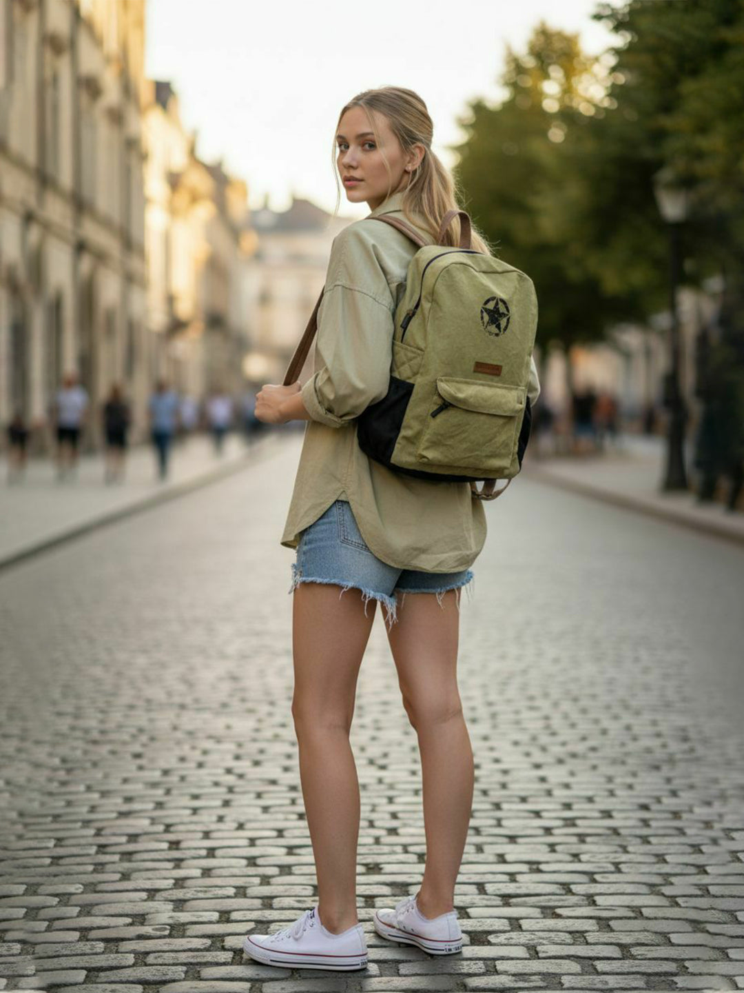 Canvas Laptop Backpack for Men & Women 18 Liters | Casual Bag with  Inner Lining & Laptop Compartment (fits up to 15.6 Inch) | Suitable for College & Travel