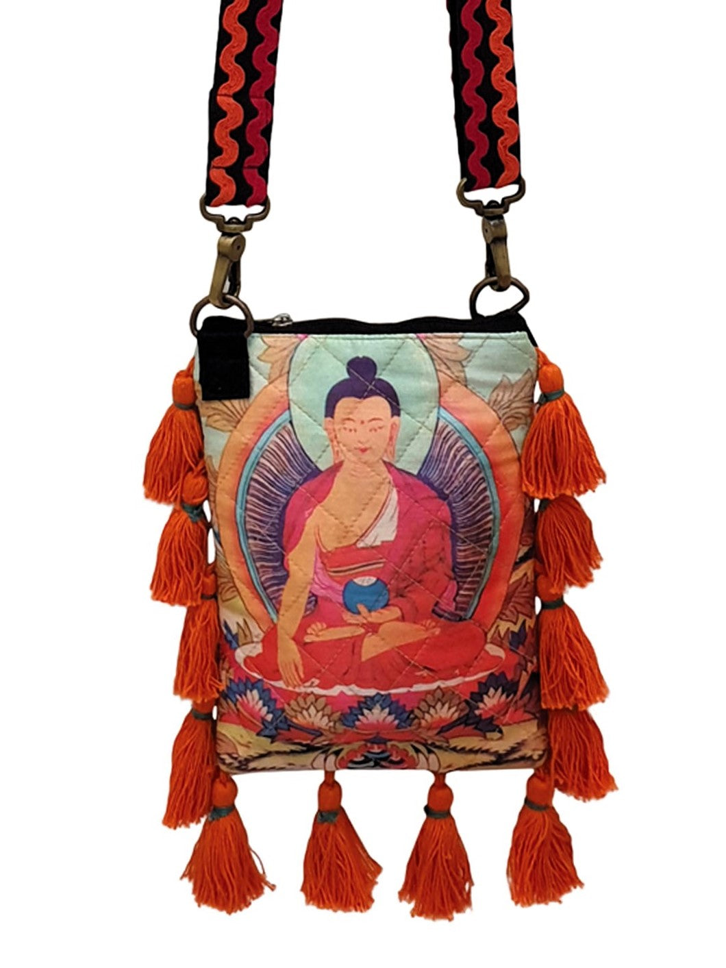 Poly Silk Sling Bag for Women | Cross Body Bag With Zipped Compartment, Removable Strap &  Inner Lining | Printed Shoulder Bags Suitable for College & Travel