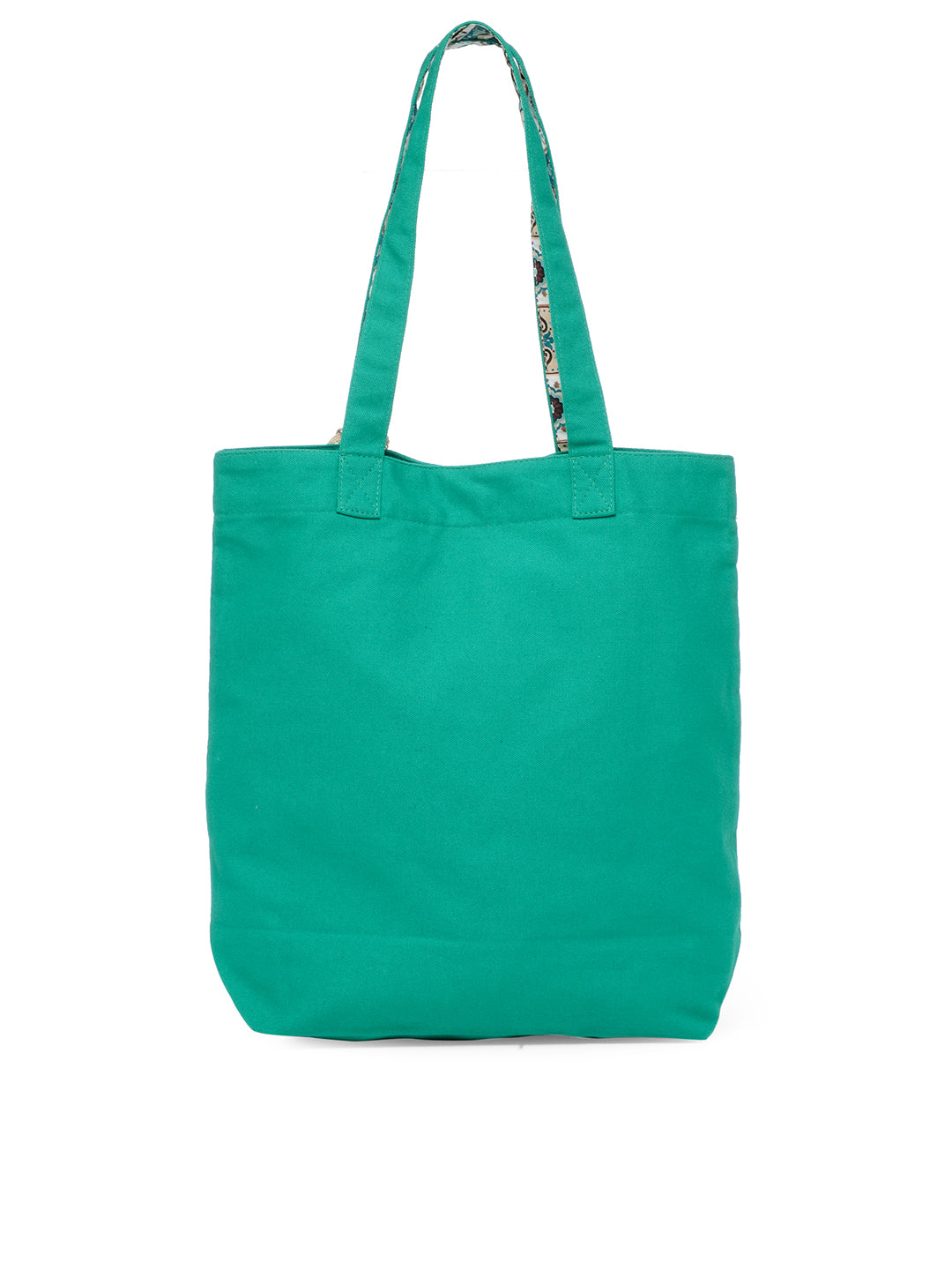 Cotton Canvas Tote Bag | Magnetic Closure & a Safety Pocket | Stylish Shoulder Bag for College & Daily Use | Digital Printed Design | With Tassel | For Women & Girls