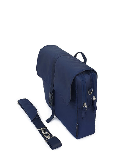 Laptop Messenger Bag | With Trolley & Detachable Shoulder Strap | 2 Zip Compartments & Multiple internal pockets | Lightweight for Travel | Fits UpTo 15.6" Laptop