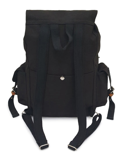 Canvas Backpack for Men & Women 23 Liters | Casual Bags With  Inner Lining, 4 External & 2 Internal Pockets & Adjustable straps | Suitable for Office & College