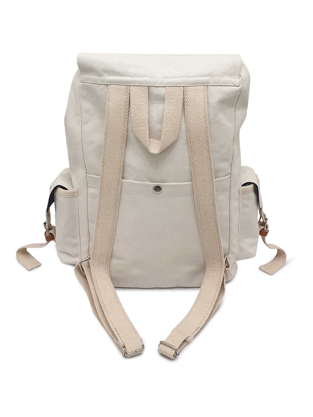 Canvas Backpack for Men & Women 23 Liters | Casual Bags With  Inner Lining, 4 External & 2 Internal Pockets & Adjustable straps | Suitable for Office & College