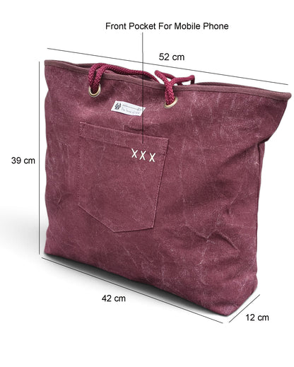 Cotton Canvas Oversized Tote Bag with Zip Pouch | YKK Zipper Closure | Padded Pocket for Tablet & Sunglasses/Phone | Bottle Holder | Strong Nylon Handles | Women