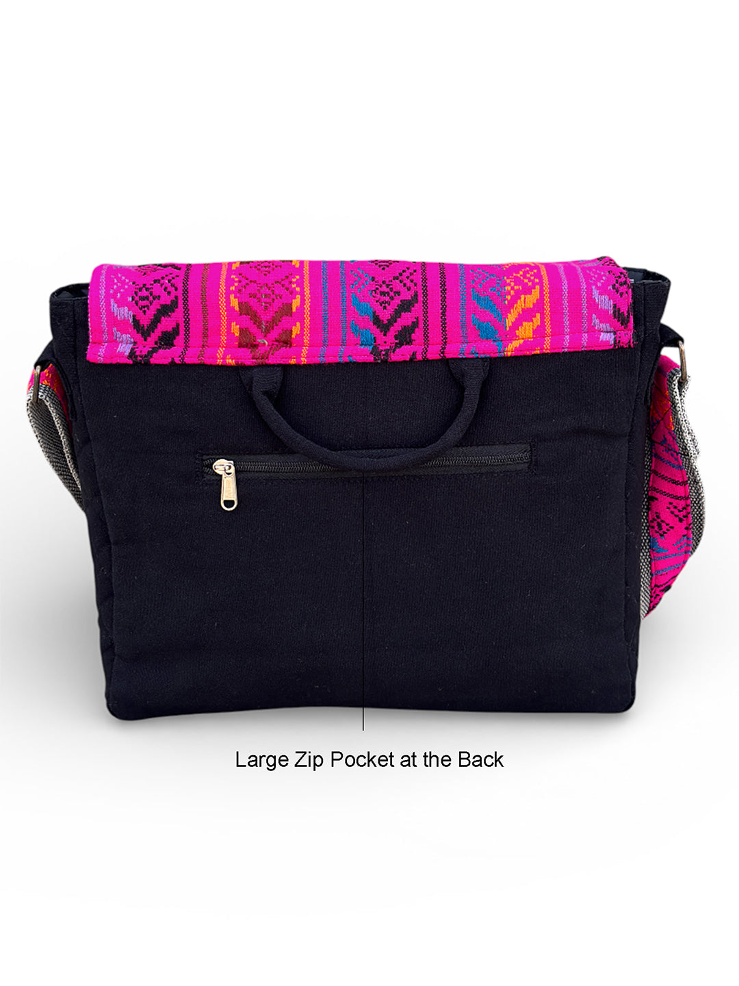 Handloom Fabric Messenger Bags for Women | Cotton Canvas Laptop Sling Bag Upto 15.6 Inches | Stylish Crossbody Sling Bag Comes with Flap Closure &  Inner Lining