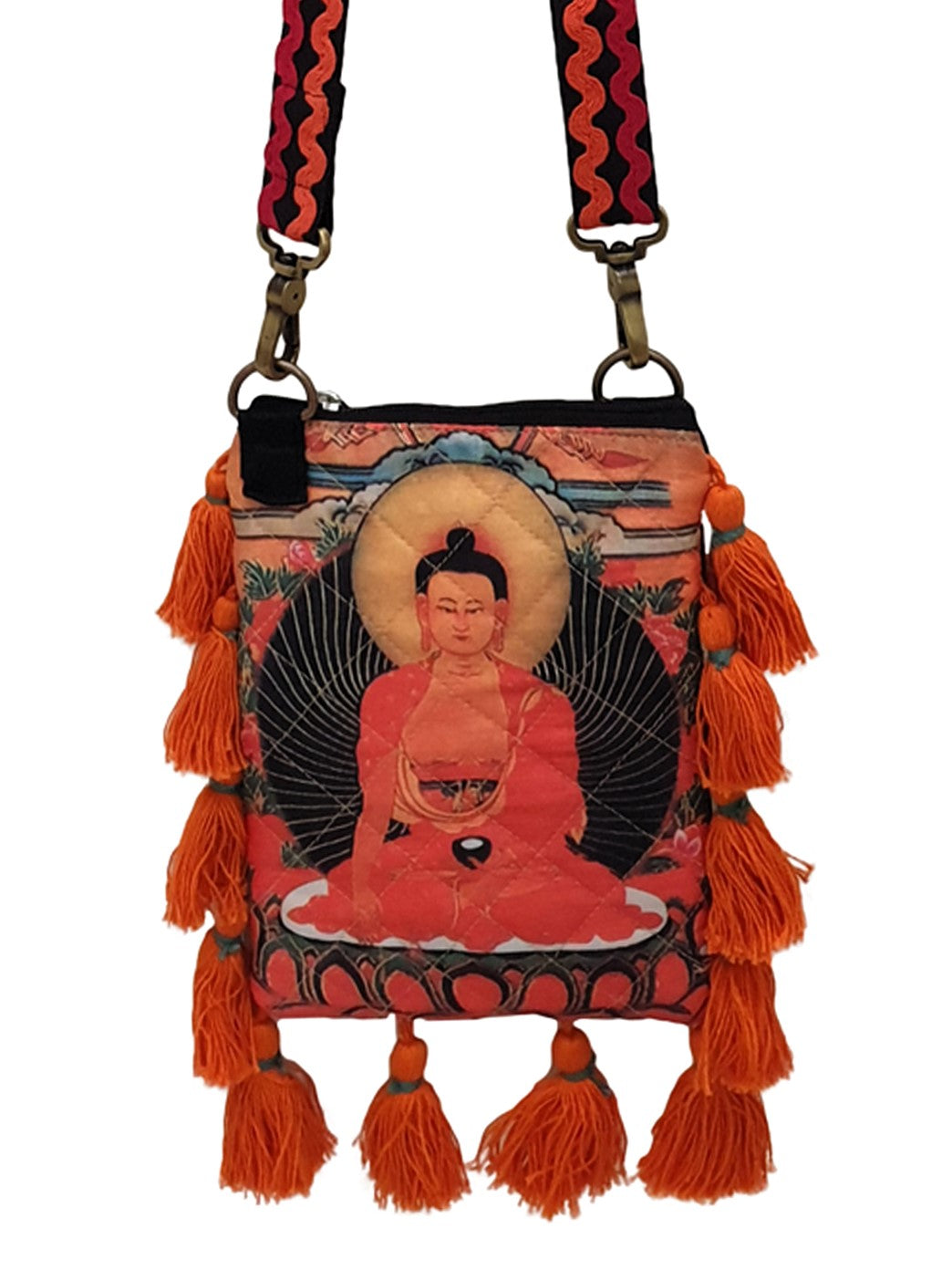 Poly Silk Sling Bag for Women | Cross Body Bag With Zipped Compartment, Removable Strap &  Inner Lining | Printed Shoulder Bags Suitable for College & Travel