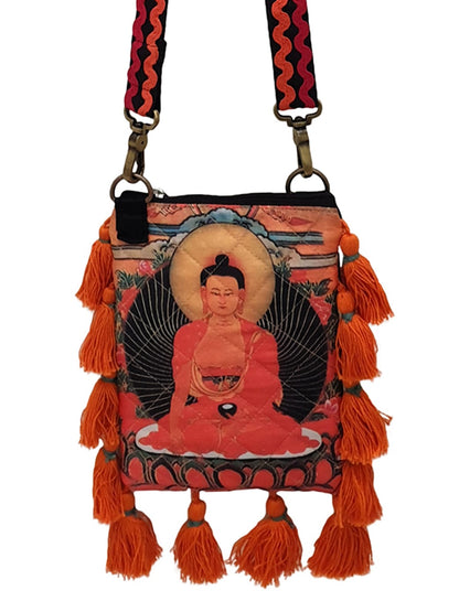 Poly Silk Sling Bag for Women | Cross Body Bag With Zipped Compartment, Removable Strap &  Inner Lining | Printed Shoulder Bags Suitable for College & Travel